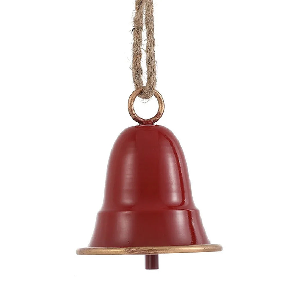 Christmas Bell Antique Style Xmas Tree Ornaments Handmade Metal Hanging Bells