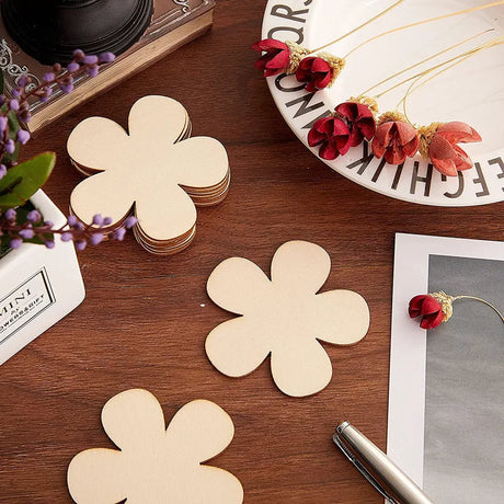 10pcs Butterfly Flower DIY Wooden Crafts Kids Projects
