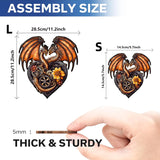 Heart-shaped Dragon Unique Shape Wooden Jigsaw Puzzles