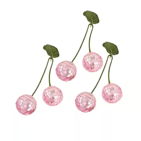 Cherry Disco Mirror Balls Home Decor