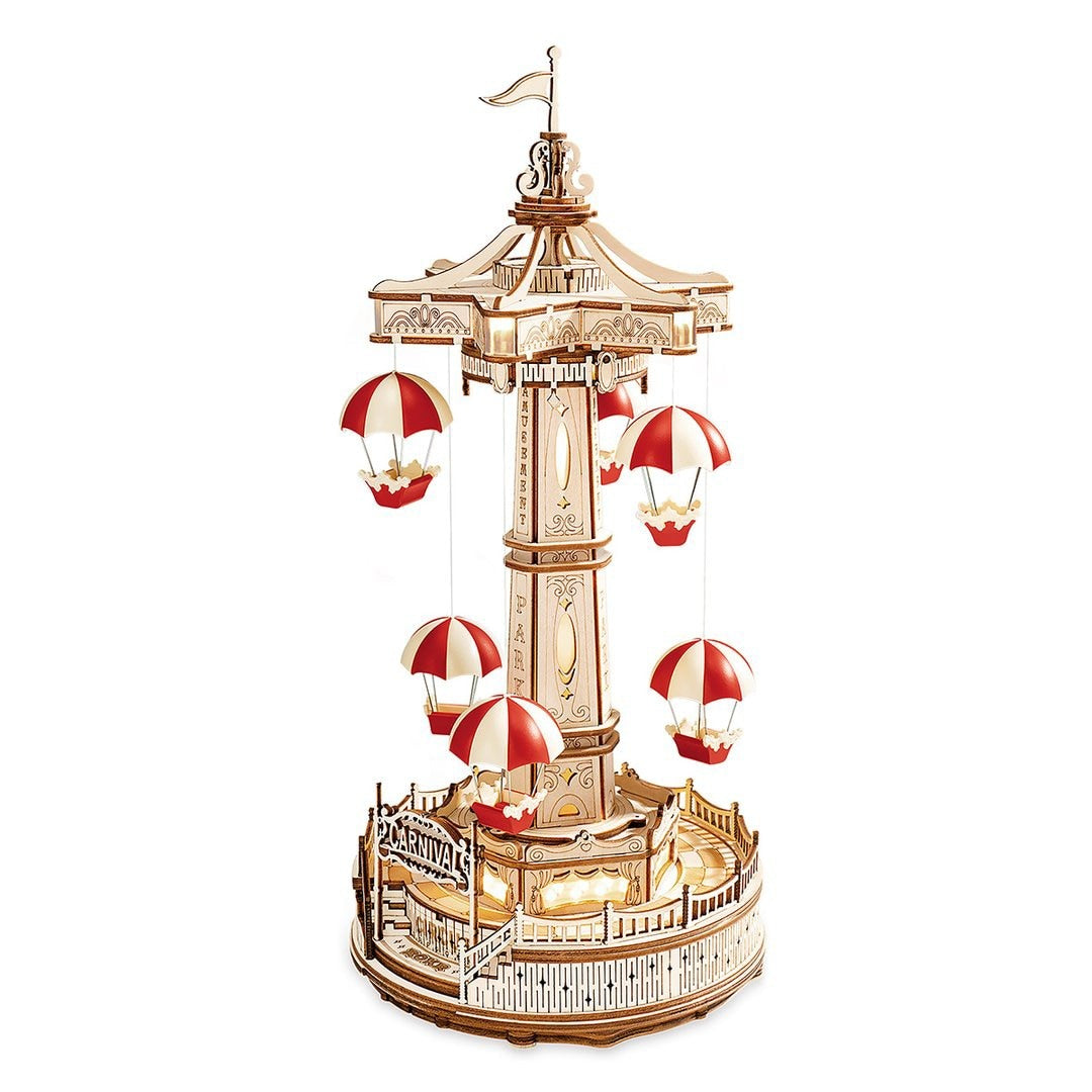 Parachute Tower DIY 3D Wooden Model Kit