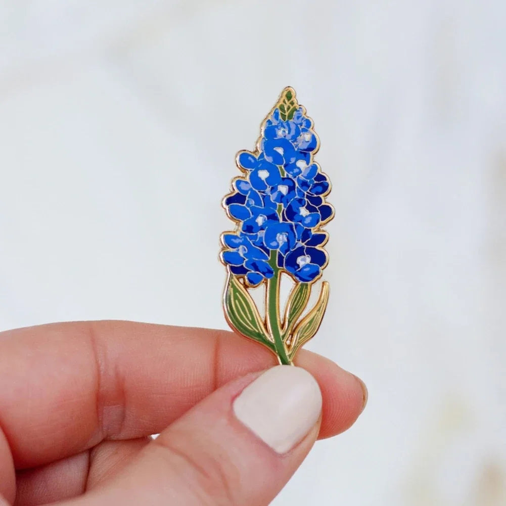 Wildflower Botanical Enamel Pins Badges