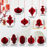 Christmas Paper Honeycomb Decorations Ball Folding Christmas Tree Table 3D Ornaments
