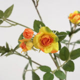Mini Rose Artificial Long Branch Faux Flower Silk Roses