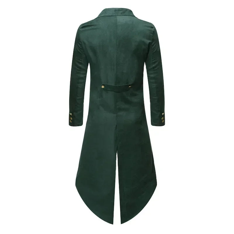 Purple Red Green Black Gothic Tailcoat Jacket Victorian Cosplay Costume Coat