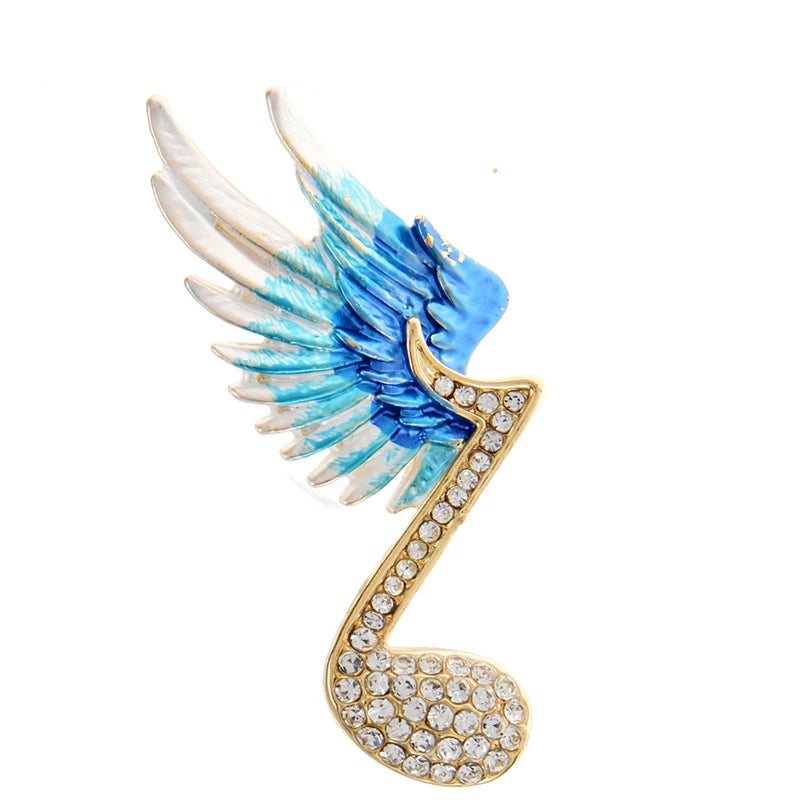 Music Gives Me Wings Brooches