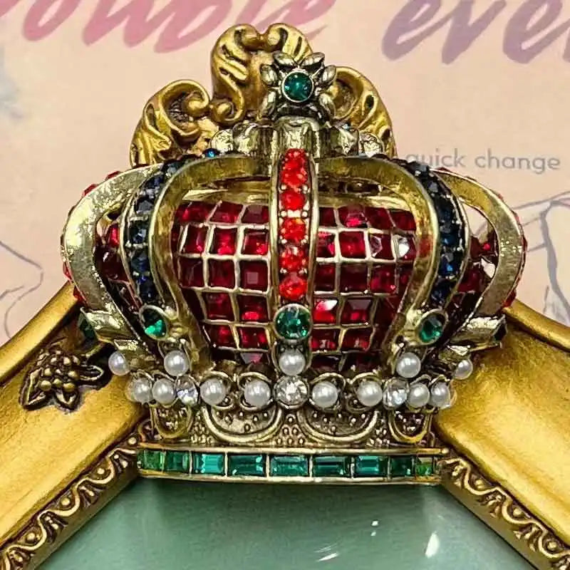 Queen's Crown Pearl Brooch