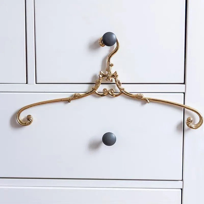 French Palace Style Solid Brass Clothes Hanger