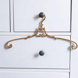 French Palace Style Solid Brass Clothes Hanger