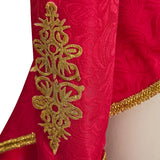 Ringmaster Jacket Regency Queen Red Fringed Military Tuxedo Women Gothic Steampunk Victorian Officer Uniform Coat
