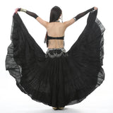 Tribal Belly Dance Flax Linen Gypsy Skirt Full Circle Dancewear 14 Colours