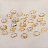 Sweet and Dainty Colourful Zircon Rings Gift Idea