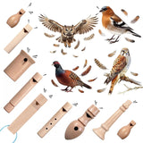 Wooden Bird Call Whistle Musical Noisemaker Fun Outdoor Exploration Kids Education Gifts