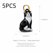 Our Beloved Pets Animal Charm Pendants Stainless Steel PVD 18K Gold Plated For DIY Necklace Bracelet Jewellery Making