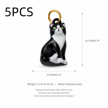 Our Beloved Pets Animal Charm Pendants Stainless Steel PVD 18K Gold Plated For DIY Necklace Bracelet Jewellery Making