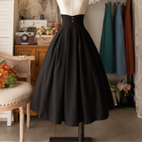 Victorian High Waist Midi Skirt