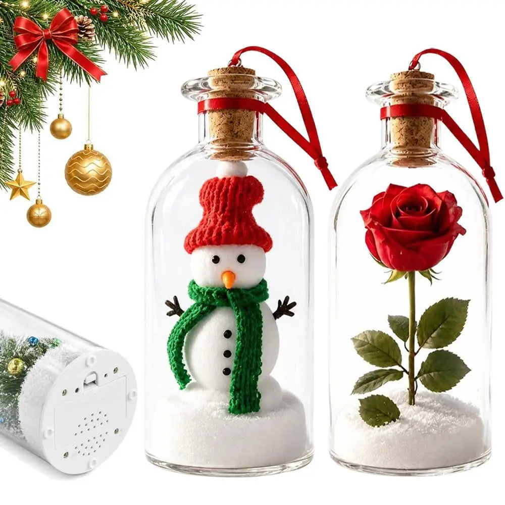 Recordable Christmas Tree Message Bottle Christmas Tree Ornaments Nostalgic Voice Capture