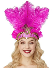 Carnival Feather Headband Mardi Gras Costume