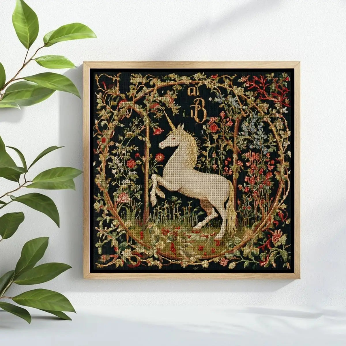 Unicorn 30X30CM Stamped Cross Stitch DIY Kit 11/14/16CT