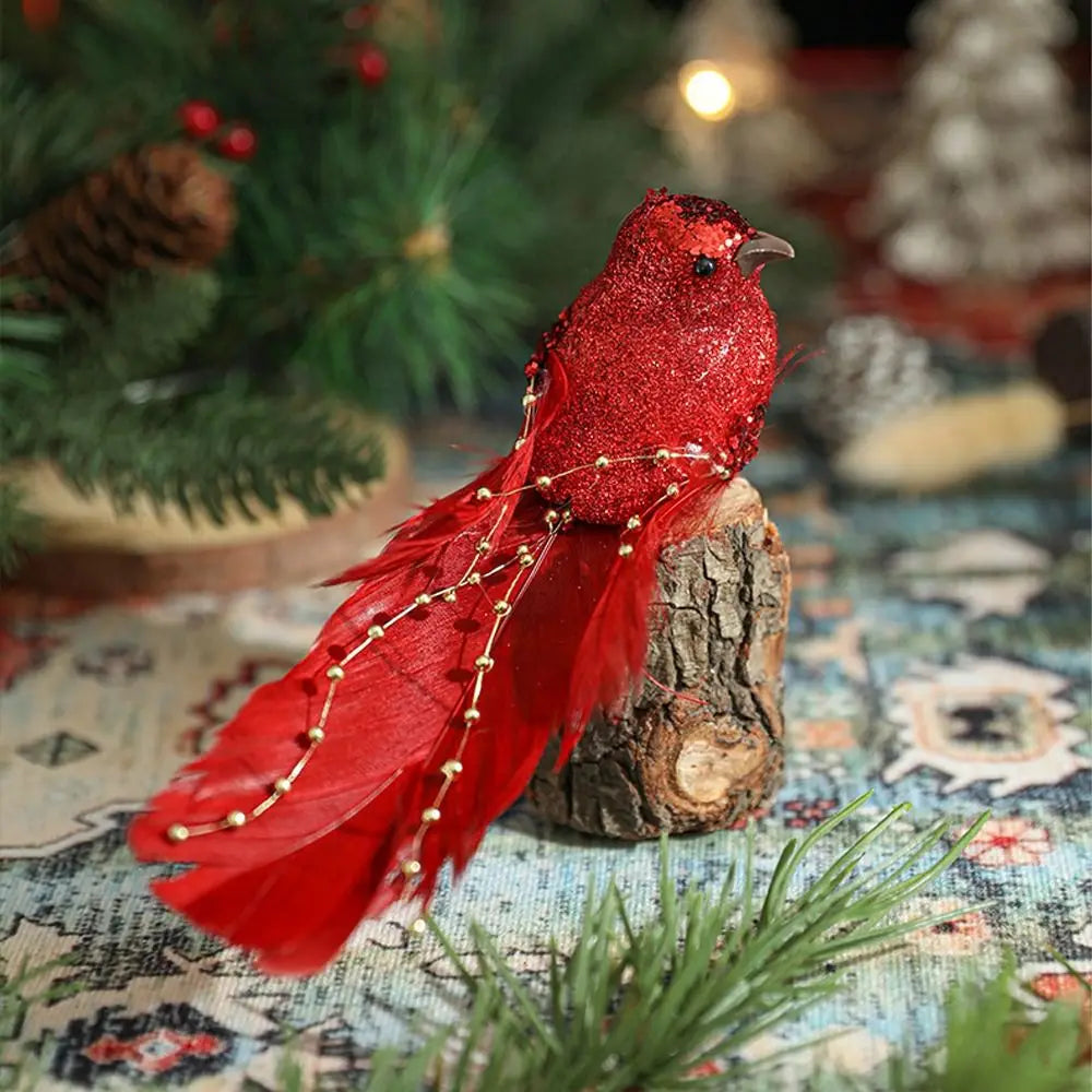 Handmade Christmas Birds Ornament Xmas Tree Decoration