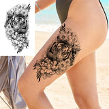 Large Peony Temporary Tattoos