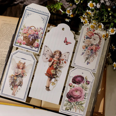 2 Sheet RUB ON Fairy Stickers Junk Journal Craft Transfer Rose Butterfly Stickers DIY Scrapbooking Craft Stickers