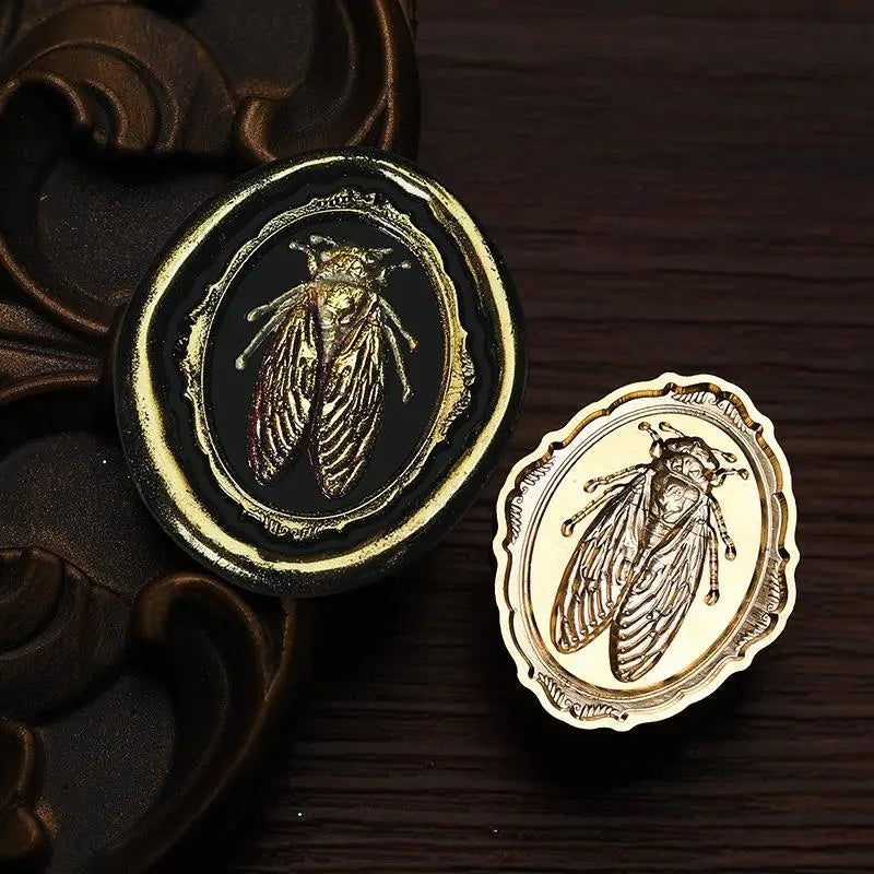 Insect Shaped Wax Seal Stamps Copper Head Embossed Sealing Stamp For DIY Cards Scrapbooking Wedding Invitation Decor ﻿