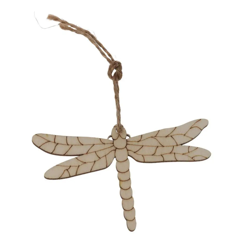 30pcs Wooden Dragonfly Shaped Cutouts Unfinished Wood Slices DIY Craft