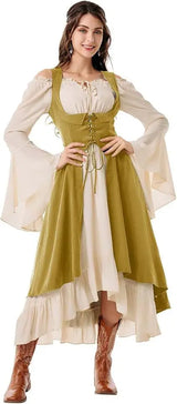Renaissance Two Layer Peasant Dress Costume