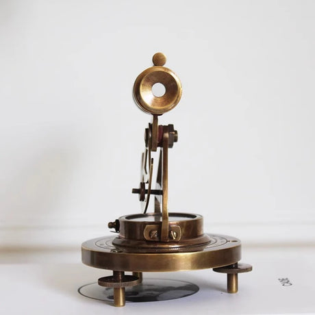 Antique Style Brass Navigational Compass Bubble Level Spyglass Desk Decor Nautical Home Decoration