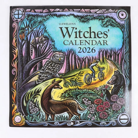 Witch's 2026 Calendar - Gothic Witchy Planner with Moon Phases, Wiccan Holidays, Magical Rituals