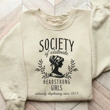 Society of Obstinate Headstrong Girls Sweatshirt Jane Austen Bookish Book Lover Jumper