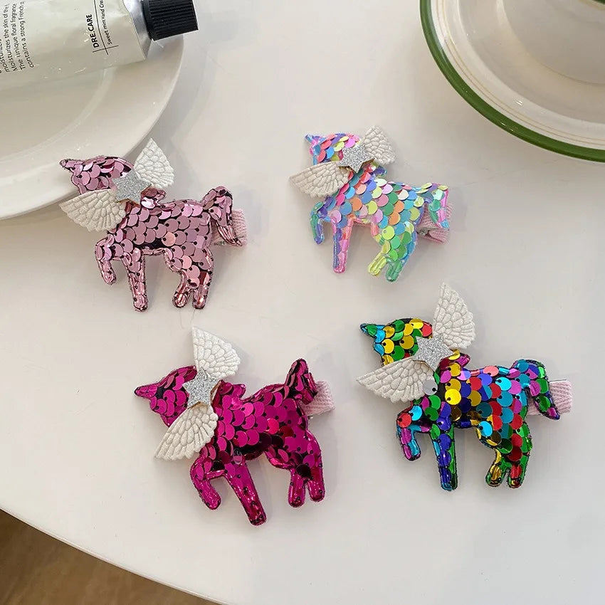 Unicorn Barrettes Hairpins Children Girls Kids Hair Clips