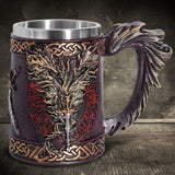 Viking Tree of Life Beer Mug Stainless Steel