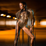 Lassiter's Sequins Long Tassel Wings Unisex Party Cape