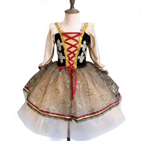 Giselle Professional Ballet Tutu Long Skirt Tulle Dancing Dress