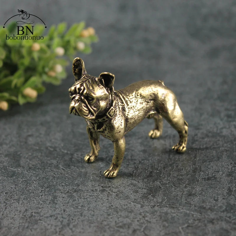 Copper Bulldog Figurine Tea Pets