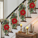 1Pcs 24cm Velvet Artificial Magnolia Christmas Flowers Bouquet Christmas Tree Ornaments Decoration
