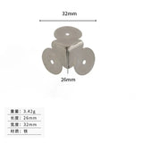 Sets of Four Antique Iron Corner Furniture Hardware