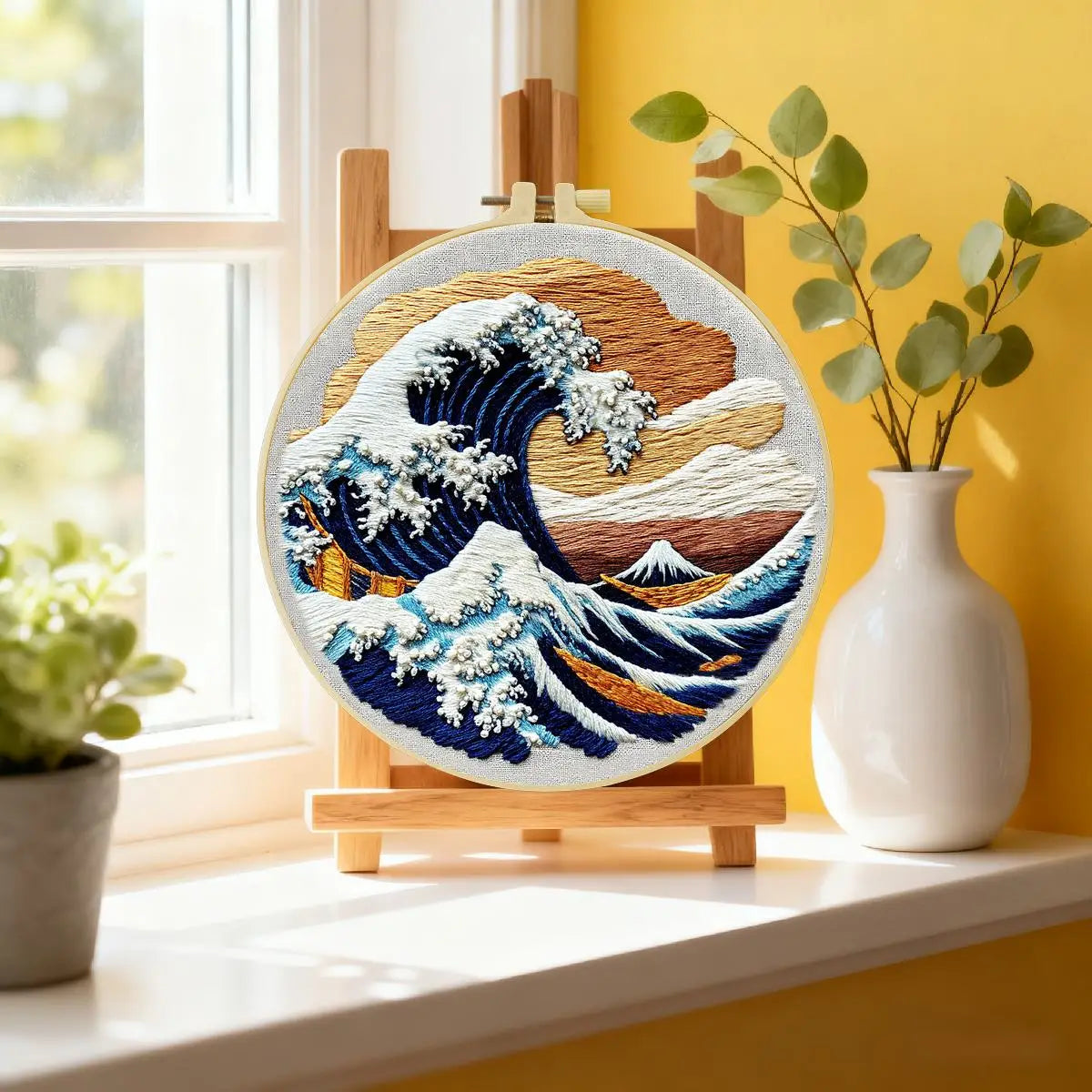 The Great Wave off Kanagawa DIY Embroidery Kit for Beginners