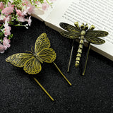 Butterfly Dragonfly Book Clip Bronze Metal Bookmarks