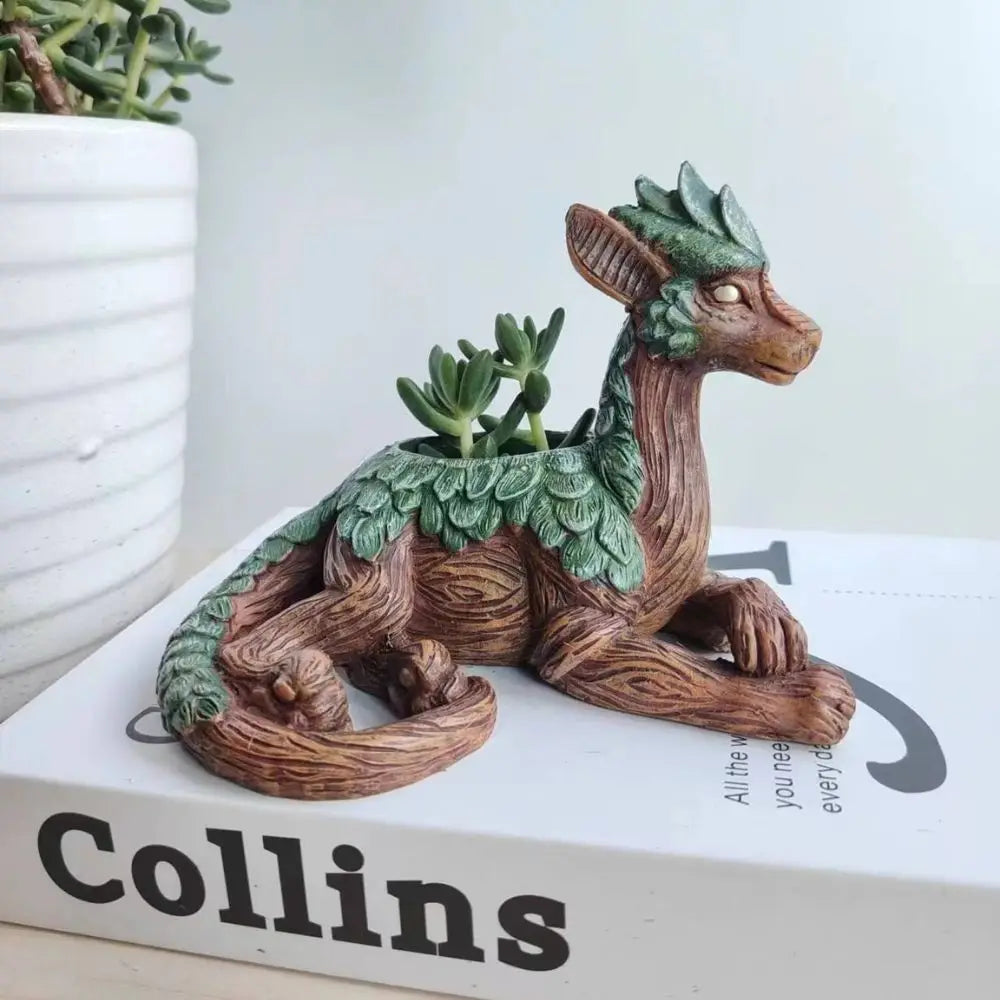 Resin Dragon Succulent Planter