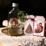 2 Sheet Vintage Christmas Snowman RUB ON Transfer Stickers Junk Journal DIY Scrapbooking
