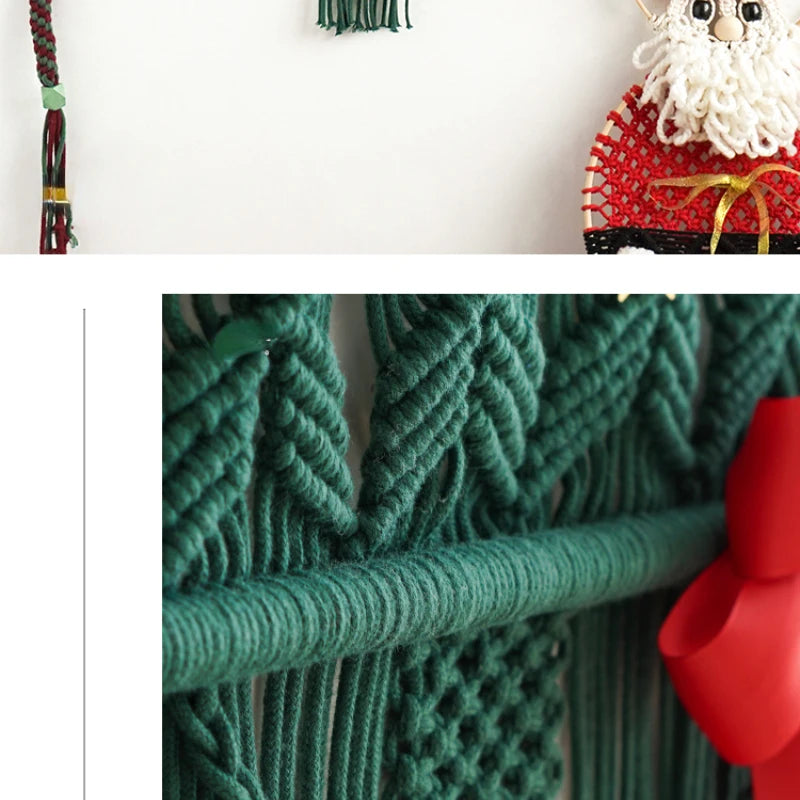 Mimi's Macrame Christmas Tree Wall Hanging Handmade Boho Decoration