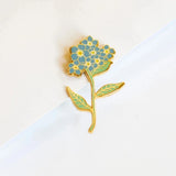 Wildflower Botanical Enamel Pins Badges