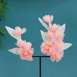 Silk Peony Hair Clip 1/2pcs Flower Hairpins Handmade Bridal Hair Accessories