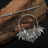 Gothic Bat Hairpin Halloween Hair Accessory