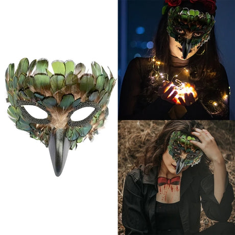 Peacock Mask Masquerade Half Face Mask Carnivale Costume Mask