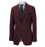 Mens British Herringbone Tweed Wool Suit Jacket