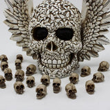 20pcs Mini Skulls Decor Skeleton Heads DIY Halloween Crafts Decoration